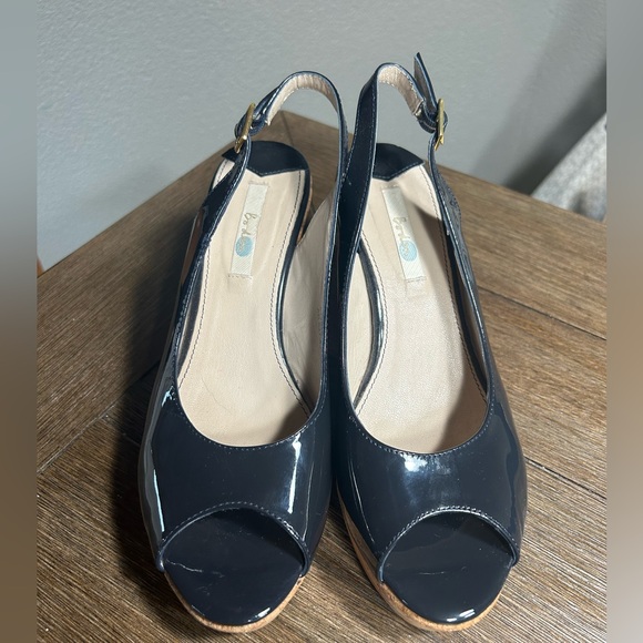 Boden patent leather cork wedges size 40 (8.5) - Picture 2 of 12